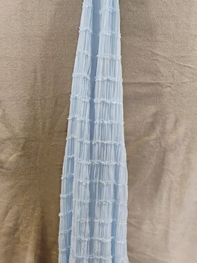 Light Blue Textured Scarf